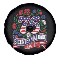 Bicentennial Babe 50th Birthday Spare Tire Cover Vintage 1976 Retro USA Floral