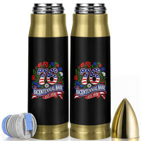 Bicentennial Babe 50th Birthday Bullet Tumbler Vintage 1976 Retro USA Floral