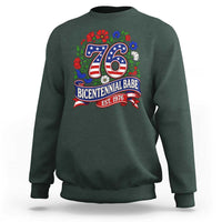 Bicentennial Babe 50th Birthday Sweatshirt Vintage 1976 Retro USA Floral