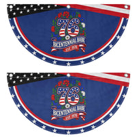 Bicentennial Babe 50th Birthday Patriotic Fan Flag Vintage 1976 Retro USA Floral