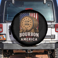 Bourbon Built America 250 Years Spare Tire Cover Patriotic Whiskey 250th Anniversary USA
