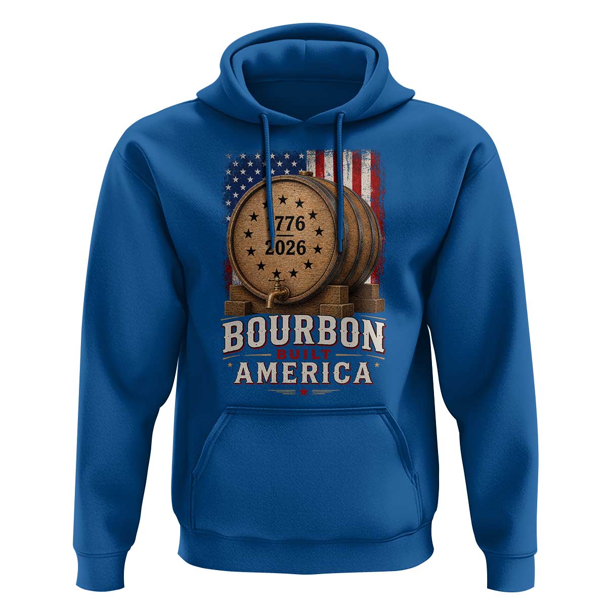 Bourbon Built America 250 Years Hoodie Patriotic Whiskey 250th Anniversary USA