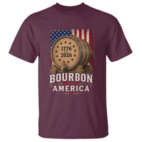 Bourbon Built America 250 Years T Shirt Patriotic Whiskey 250th Anniversary USA