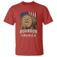 Bourbon Built America 250 Years T Shirt Patriotic Whiskey 250th Anniversary USA