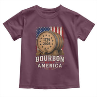 Bourbon Built America 250 Years Toddler T Shirt Patriotic Whiskey 250th Anniversary USA