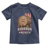 Bourbon Built America 250 Years Toddler T Shirt Patriotic Whiskey 250th Anniversary USA