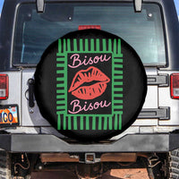 French Bisous Paris Vacation Retro Summer Vibes Spare Tire Cover