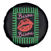 French Bisous Paris Vacation Retro Summer Vibes Spare Tire Cover