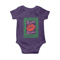 French Bisous Paris Vacation Retro Summer Vibes Baby Onesie