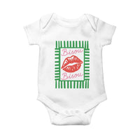 French Bisous Paris Vacation Retro Summer Vibes Baby Onesie