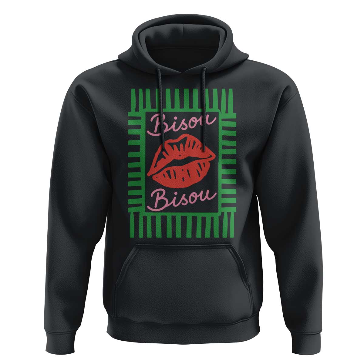 French Bisous Paris Vacation Retro Summer Vibes Hoodie
