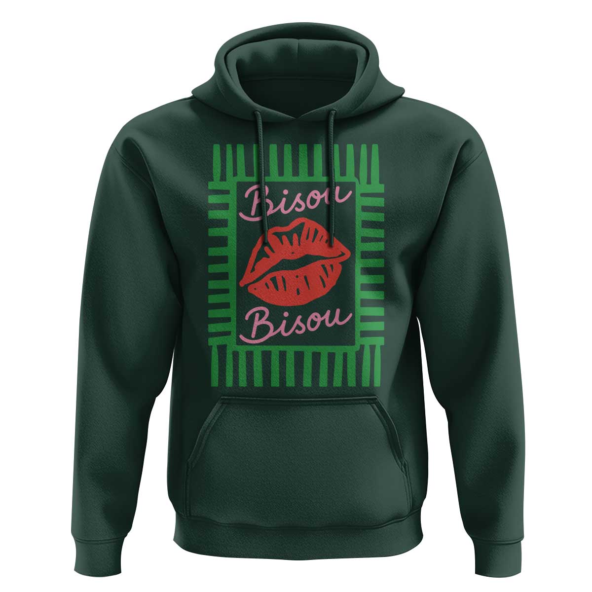 French Bisous Paris Vacation Retro Summer Vibes Hoodie