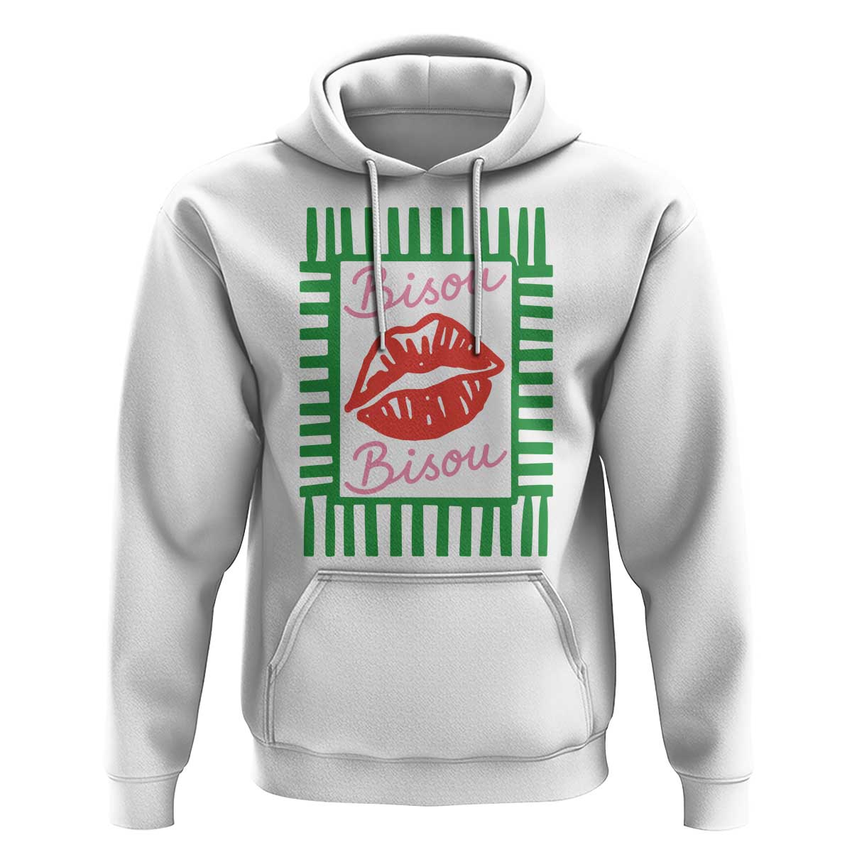 French Bisous Paris Vacation Retro Summer Vibes Hoodie