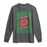 French Bisous Paris Vacation Retro Summer Vibes Long Sleeve Shirt