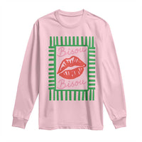 French Bisous Paris Vacation Retro Summer Vibes Long Sleeve Shirt