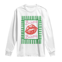 French Bisous Paris Vacation Retro Summer Vibes Long Sleeve Shirt