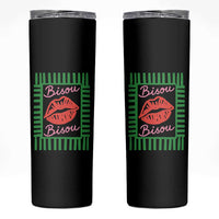 French Bisous Paris Vacation Retro Summer Vibes Skinny Tumbler