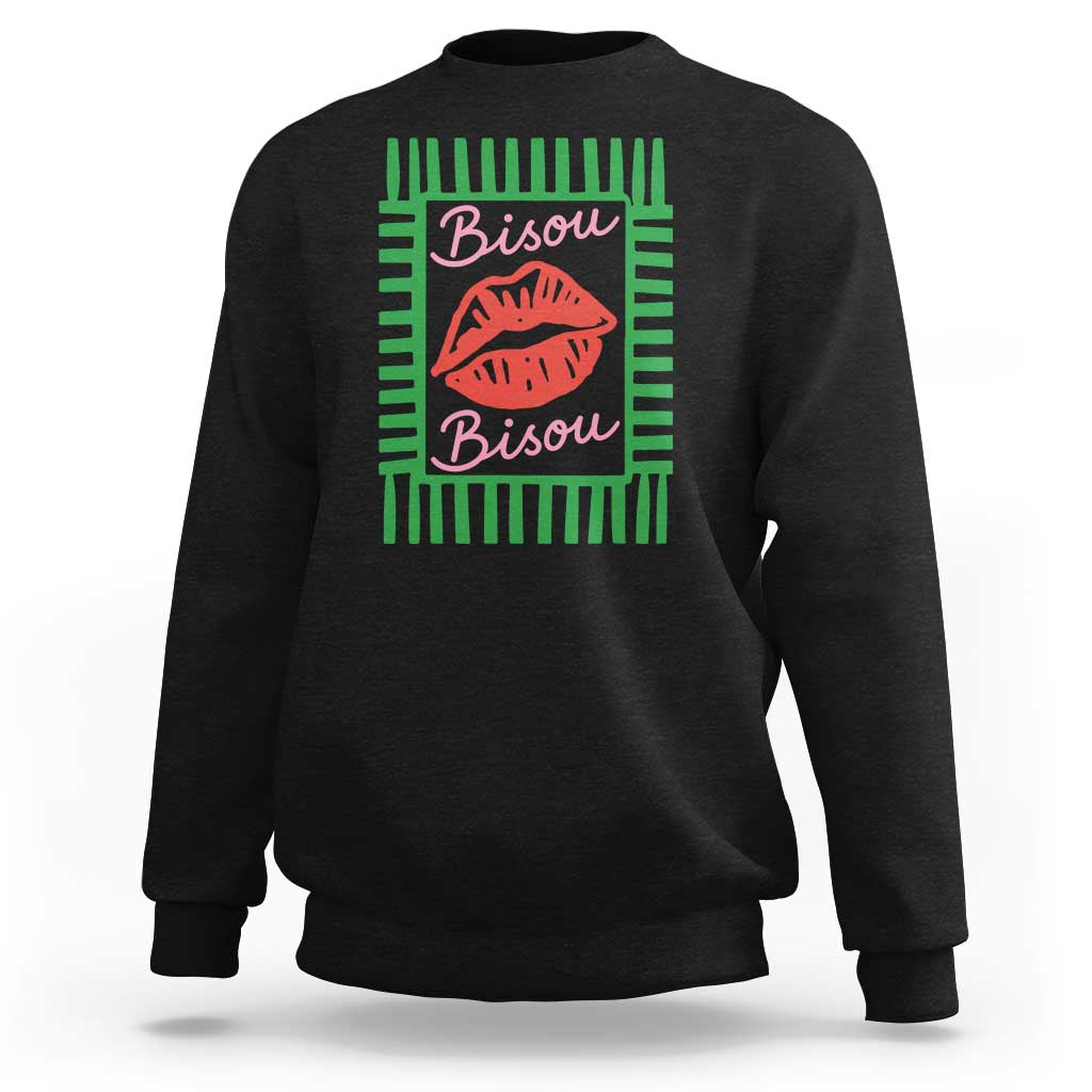 French Bisous Paris Vacation Retro Summer Vibes Sweatshirt