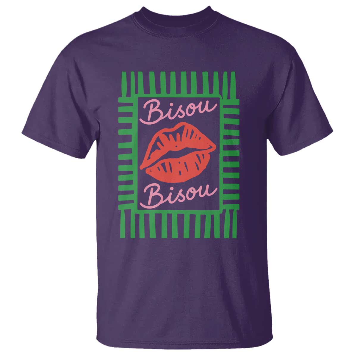French Bisous Paris Vacation Retro Summer Vibes T Shirt