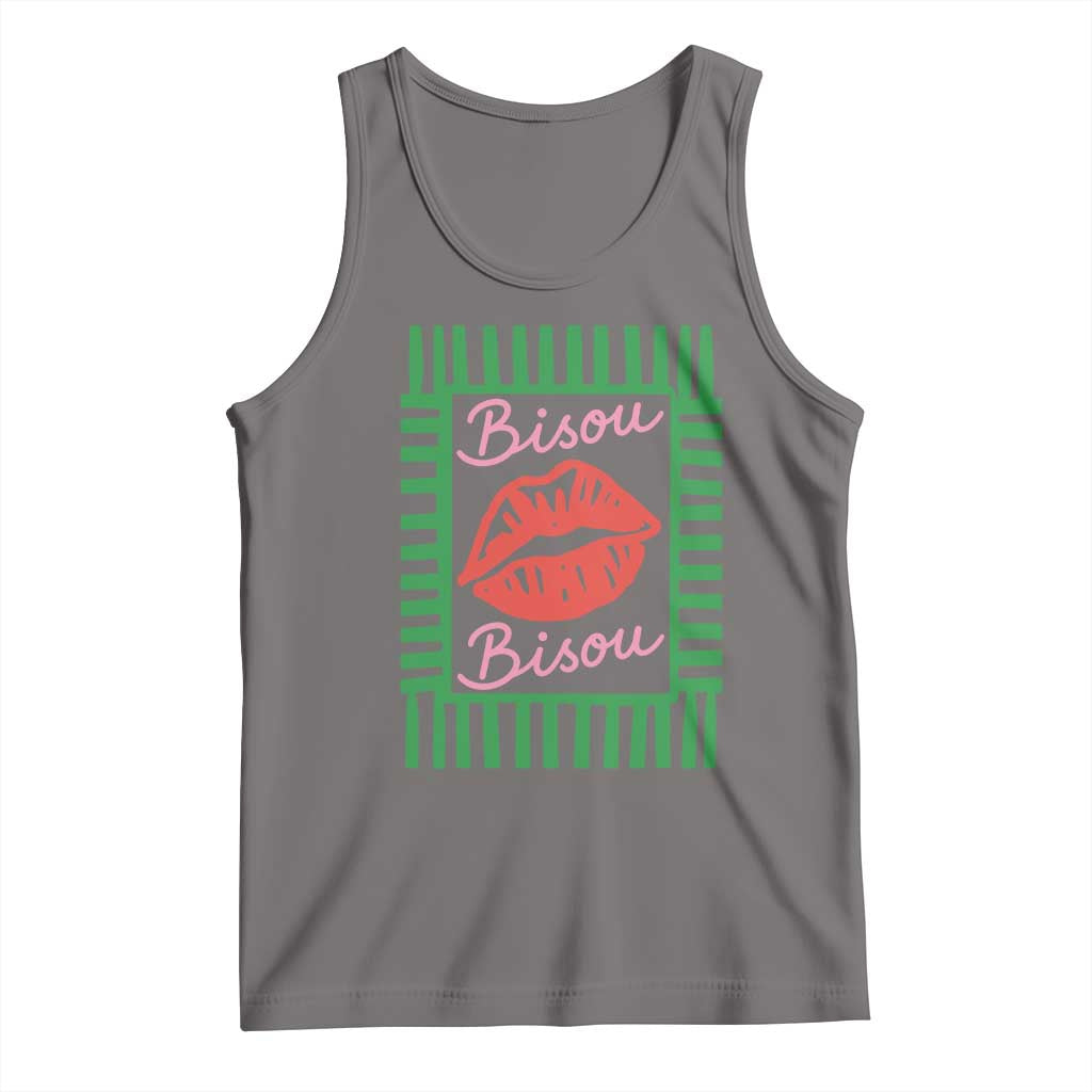French Bisous Paris Vacation Retro Summer Vibes Tank Top