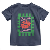 French Bisous Paris Vacation Retro Summer Vibes Toddler T Shirt