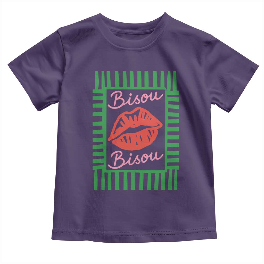 French Bisous Paris Vacation Retro Summer Vibes Toddler T Shirt