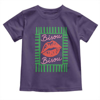 French Bisous Paris Vacation Retro Summer Vibes Toddler T Shirt