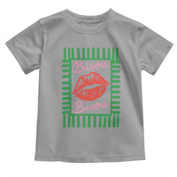 French Bisous Paris Vacation Retro Summer Vibes Toddler T Shirt