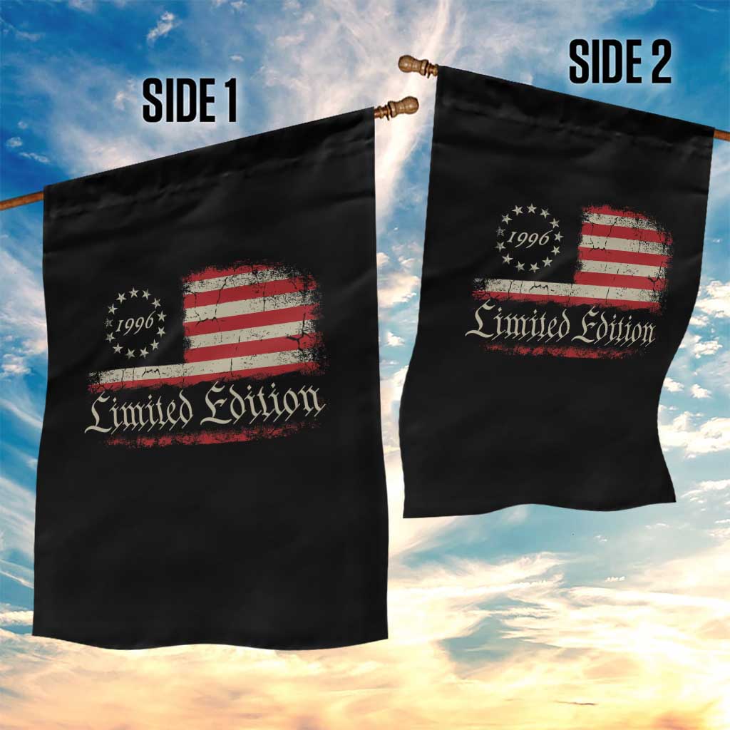 30th Birthday 1996 Limited Edition Garden Flag Gifts for 30 Years Old Vintage American Flag