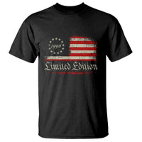 30th Birthday 1996 Limited Edition T Shirt Gifts for 30 Years Old Vintage American Flag