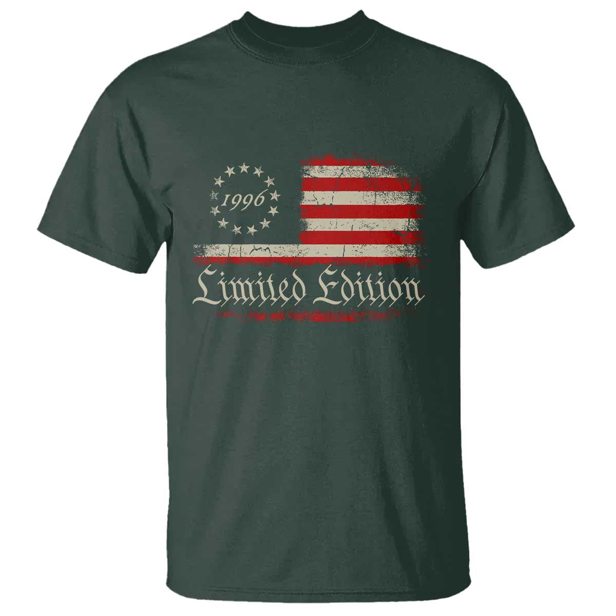 30th Birthday 1996 Limited Edition T Shirt Gifts for 30 Years Old Vintage American Flag
