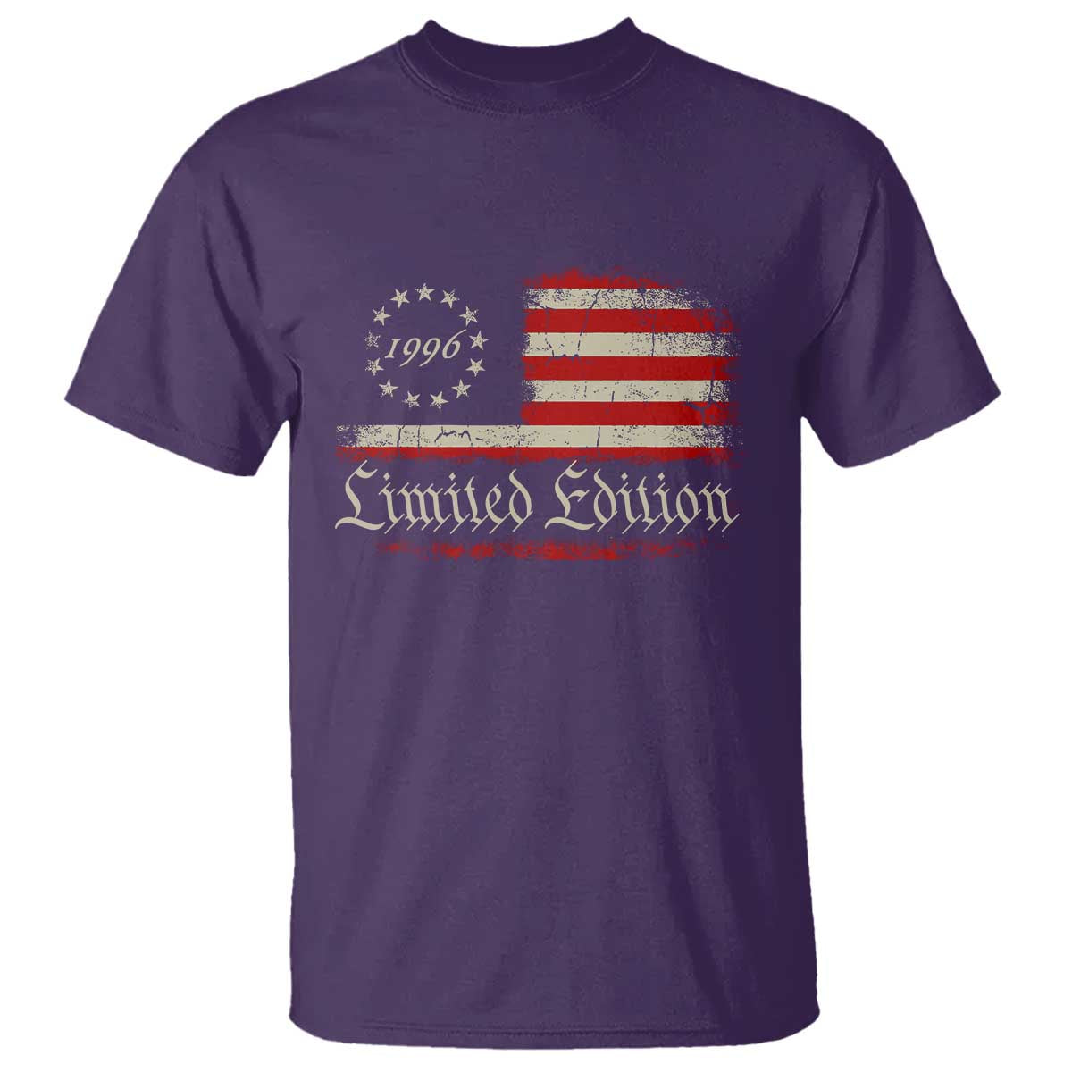 30th Birthday 1996 Limited Edition T Shirt Gifts for 30 Years Old Vintage American Flag