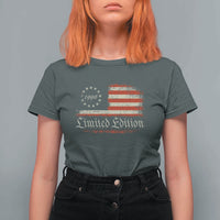 30th Birthday 1996 Limited Edition T Shirt For Women Gifts for 30 Years Old Vintage American Flag