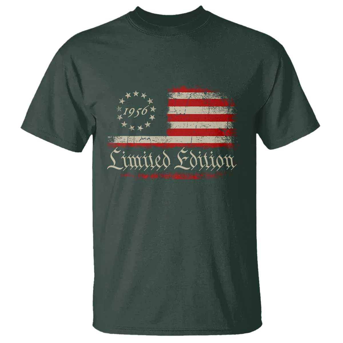 70th Birthday 1956 Limited Edition T Shirt Gifts for 70 Years Old Vintage American Flag