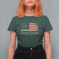 70th Birthday 1956 Limited Edition T Shirt For Women Gifts for 70 Years Old Vintage American Flag