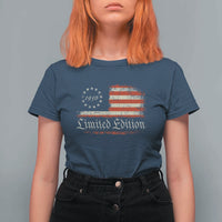 70th Birthday 1956 Limited Edition T Shirt For Women Gifts for 70 Years Old Vintage American Flag