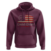 60th Birthday 1966 Limited Edition Hoodie Gifts for 60 Years Old Vintage American Flag