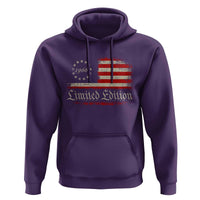 60th Birthday 1966 Limited Edition Hoodie Gifts for 60 Years Old Vintage American Flag