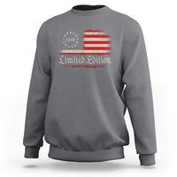 60th Birthday 1966 Limited Edition Sweatshirt Gifts for 60 Years Old Vintage American Flag