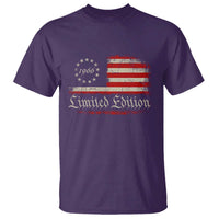 60th Birthday 1966 Limited Edition T Shirt Gifts for 60 Years Old Vintage American Flag