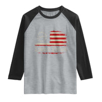 50th Birthday 1976 Limited Edition Raglan Shirt Gifts for 50 Years Old Vintage American Flag
