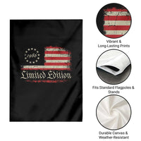 40th Birthday 1986 Limited Edition Garden Flag Gifts for 40 Years Old Vintage American Flag