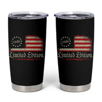 40th Birthday 1986 Limited Edition Tumbler Cup Gifts for 40 Years Old Vintage American Flag