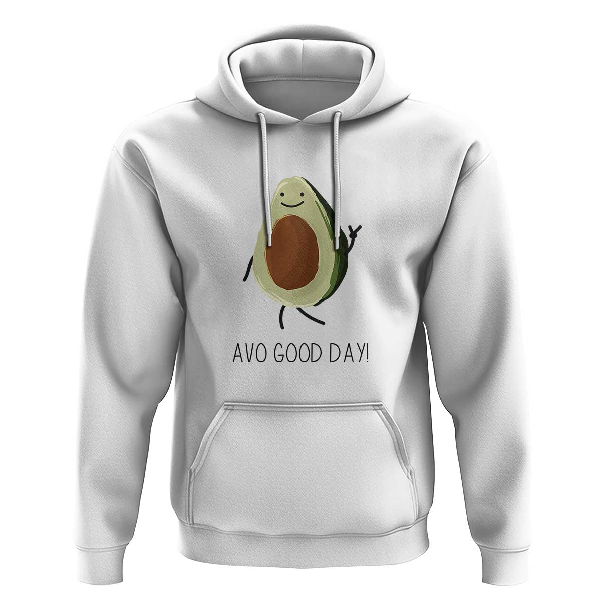 Avocado Hoodie Avo Good Day Cute Fruit - Wonder Print Shop
