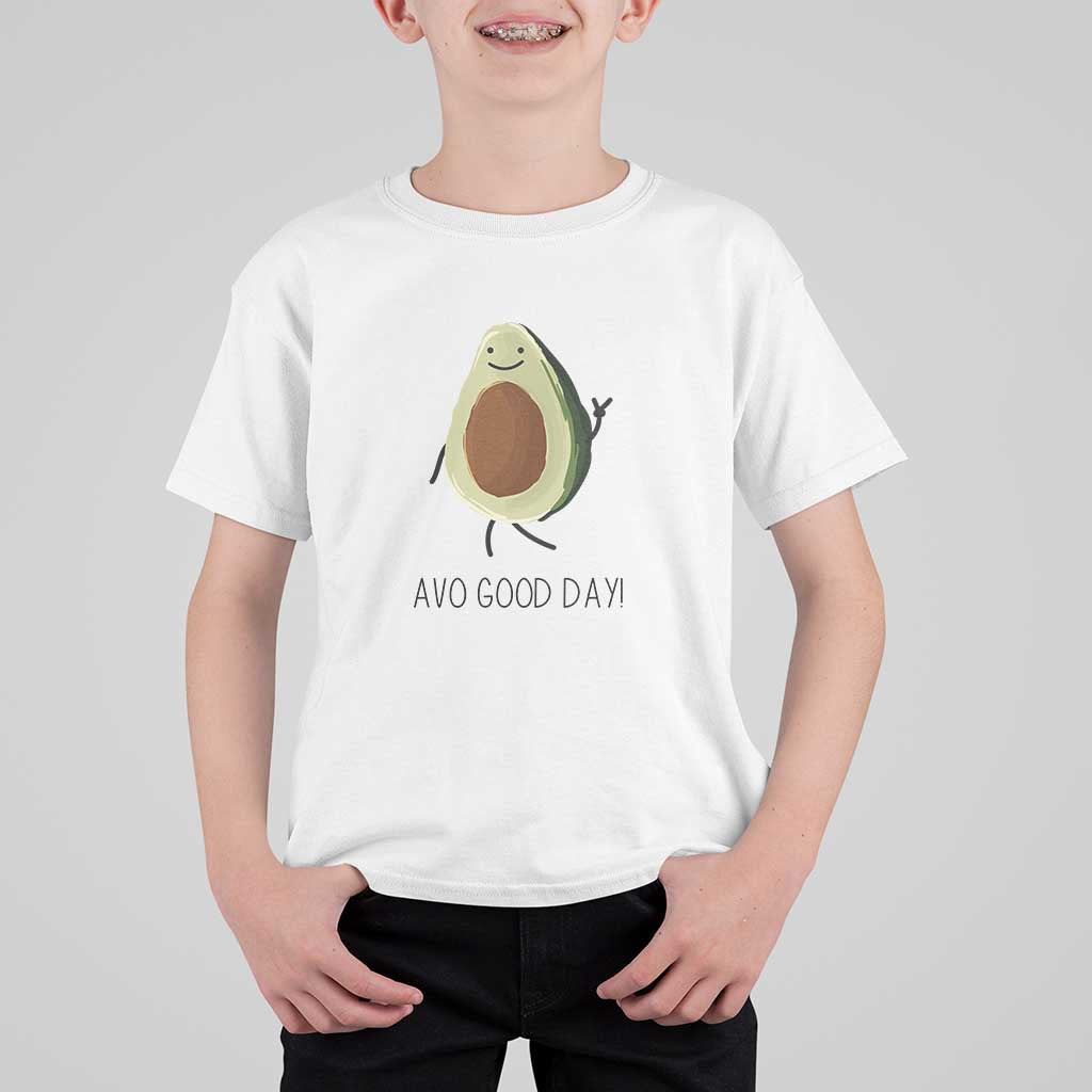 Avocado T Shirt For Kid Avo Good Day Cute Fruit - Wonder Print Shop