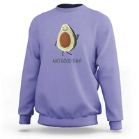 Avocado Sweatshirt Avo Good Day Cute Fruit - Wonder Print Shop