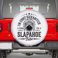 Funny I'm Chief Kickabitch From The Slapahoe Tribe Spare Tire Cover Native American Racoon - Wonder Print Shop