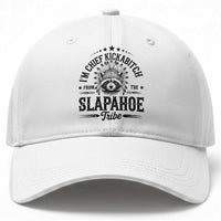 Funny I'm Chief Kickabitch From The Slapahoe Tribe Baseball Cap Native American Racoon