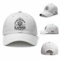 Funny I'm Chief Kickabitch From The Slapahoe Tribe Baseball Cap Native American Racoon