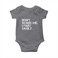 Funny Dont Scare Me I Fart Easily Baby Onesie Humor Hilarious - Wonder Print Shop